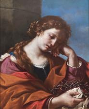 Dipinto: Maddalena che medita sulla Corona di Spine 